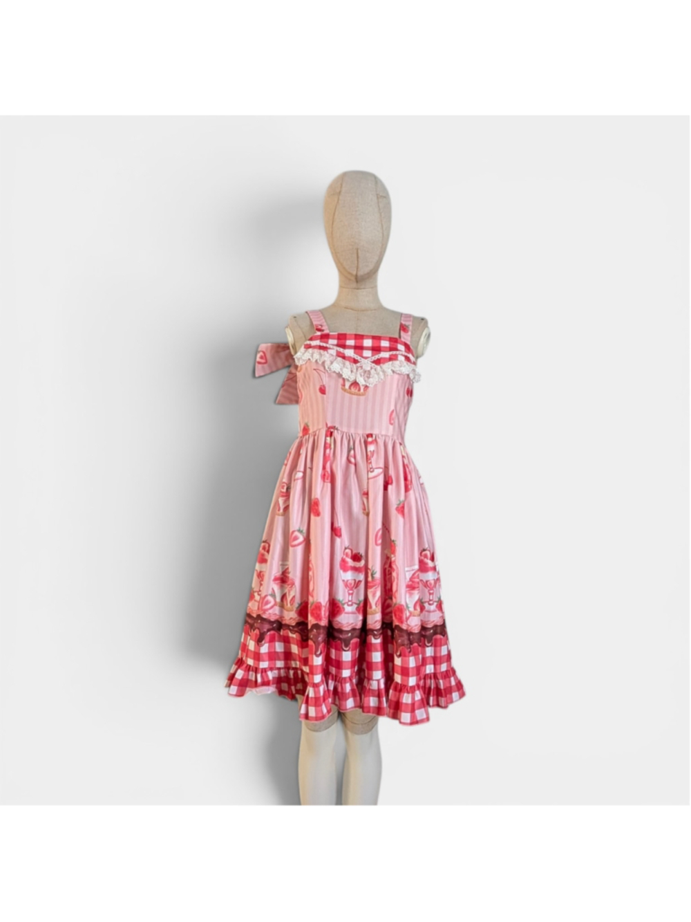 Infanta Strawberry Ice Cream JSK -Medium - Picture 2 of 11